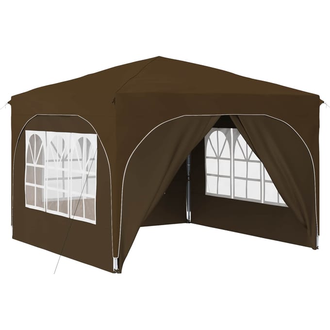 vidaXL - Pop-up - Feesttent - 290 - x - 290 - x - 245 - cm - Taupe