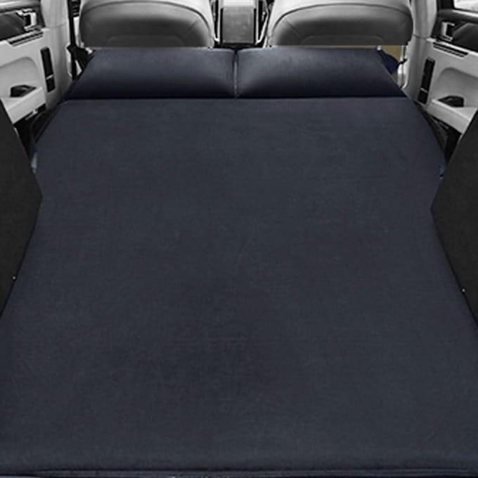 Opblaasbaar Luchtbed - Auto Matras - Comfortabel Reizen - Universeel Pasvorm - 190 cm Lengte - Zwart