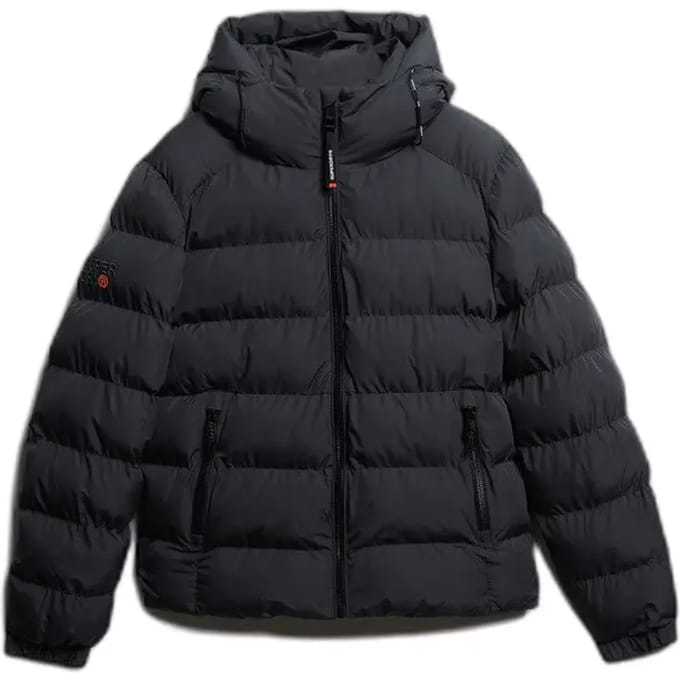 Superdry Pufferjas Hooded Antra - Maat M - Heren - Gewatteerde jassen