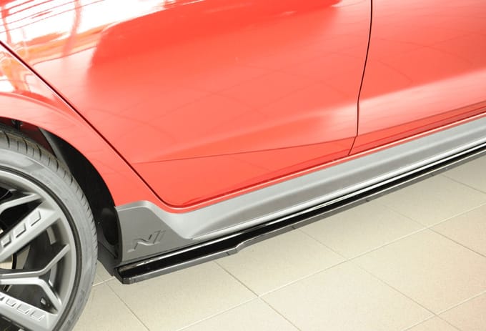 RIEGER - PERFORMANCE SIDE SKIRT LIP - HYUNDAI I-20 N / N Line - GLOSS BLACK