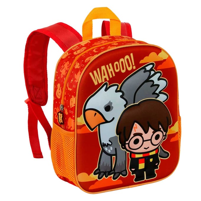 Harry Potter 3D Rugzak - Schooltas - Polyester - Oranje - Rugzak kind
