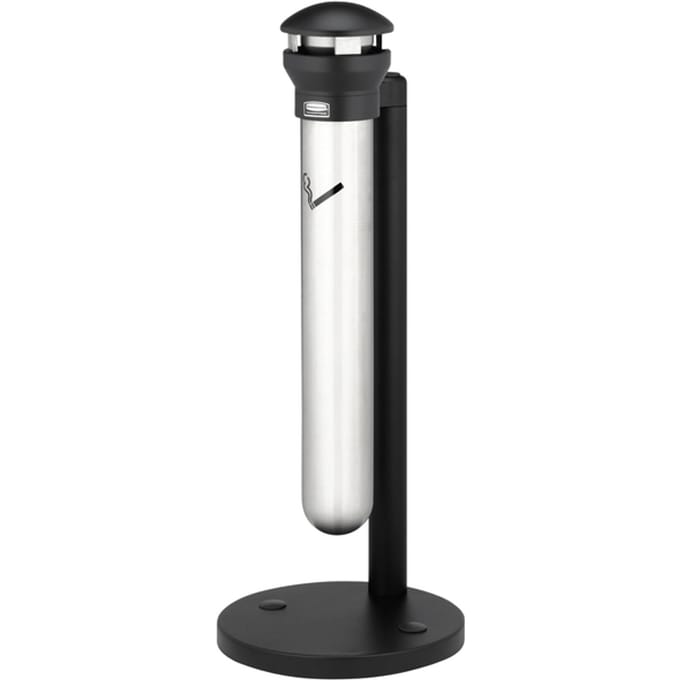 Rubbermaid staande asbak Infinity, metaal, met binnenemmer van 4,9 l, voor buiten