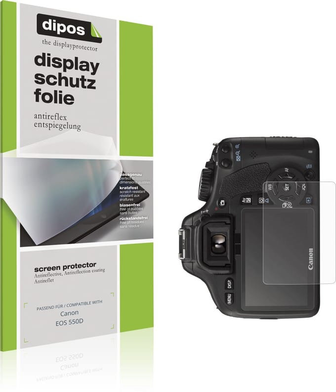 dipos – 4x Matte Beschermfolie geschikt voor Canon EOS 550D | Krasbestendige & antireflecterende Screenprotector Ultra-Thin