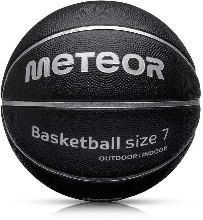Meteor Cellular 7 - Basketbal - voor het spelen van basketbal - Sportuitrusting - Zwart / Zilver