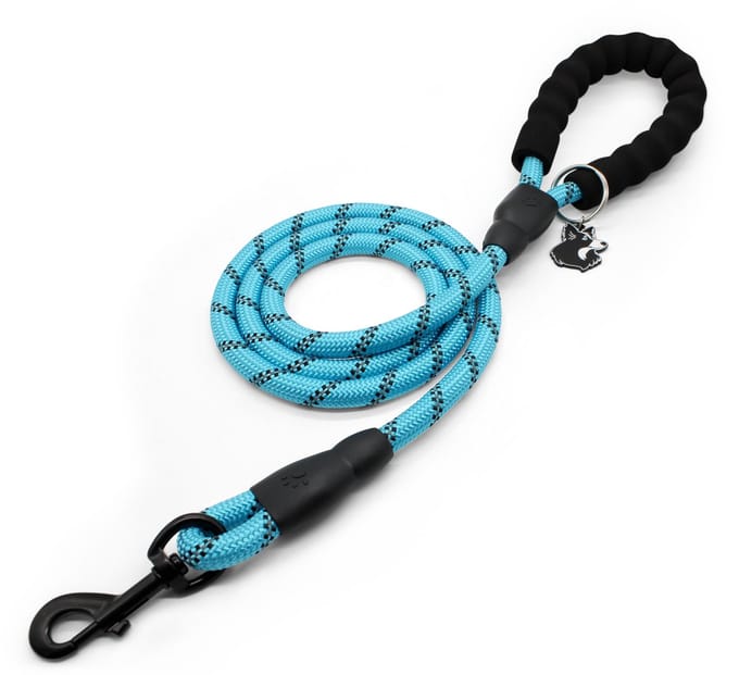 Dougi - Hondenriem 1.5 m - Reflecterend - Met Poepzak-Sleutelhanger & Gratis E-boek - Blauw