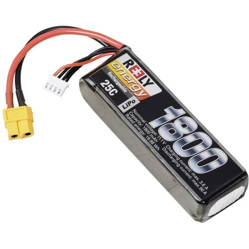 Reely LiPo accupack 11.1 V 1800 mAh Aantal cellen: 3 25 C Softcase XT60