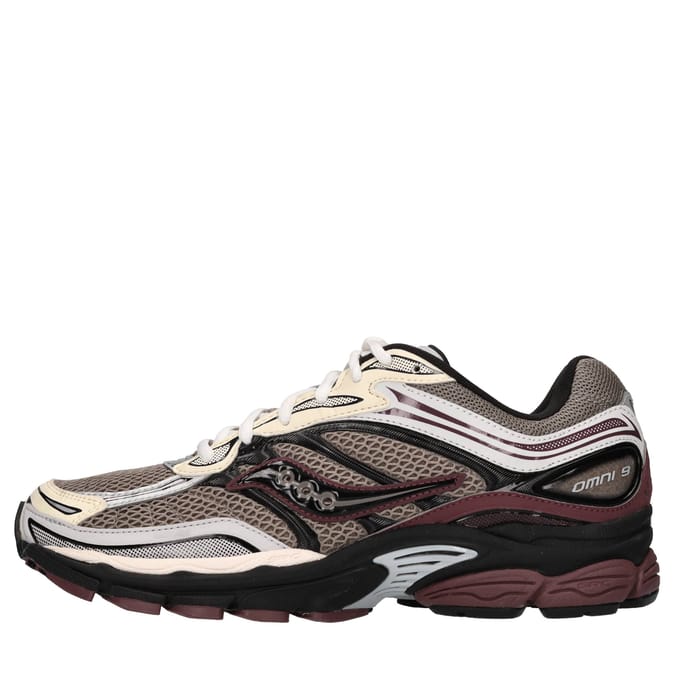 Saucony Progrid Omni 9 H Sneakers - Mesh - Heren - Grijs - Maat 46