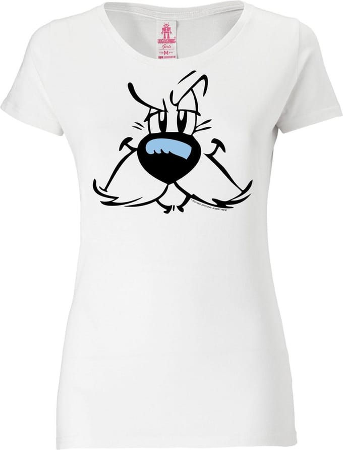 Logoshirt Vrouwen T-shirt Idefix - Faces - Asterix - Shirt met ronde hals van Logoshirt - offwhite