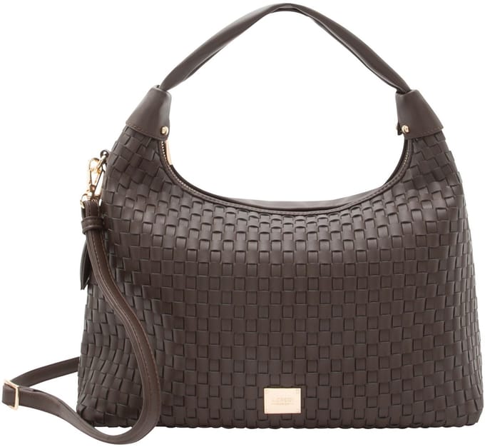 L.CREDI schoudertas Radka Hobo Bag Chocolate donkerbruin
