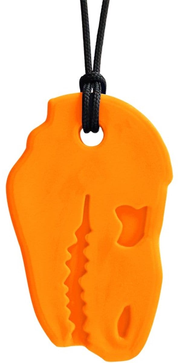 ARK Therapeutic kauwketting dinosaurus sensorisch speelgoed oranje XXT.