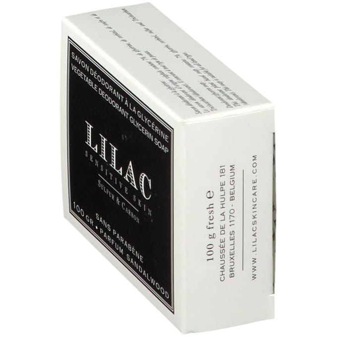 Liliac Deodorantzeep Glycerine Zwavel & Actieve Kool 100g
