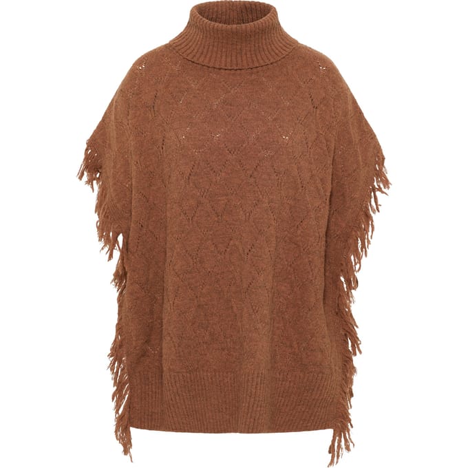 IZIA gebreide poncho gaya