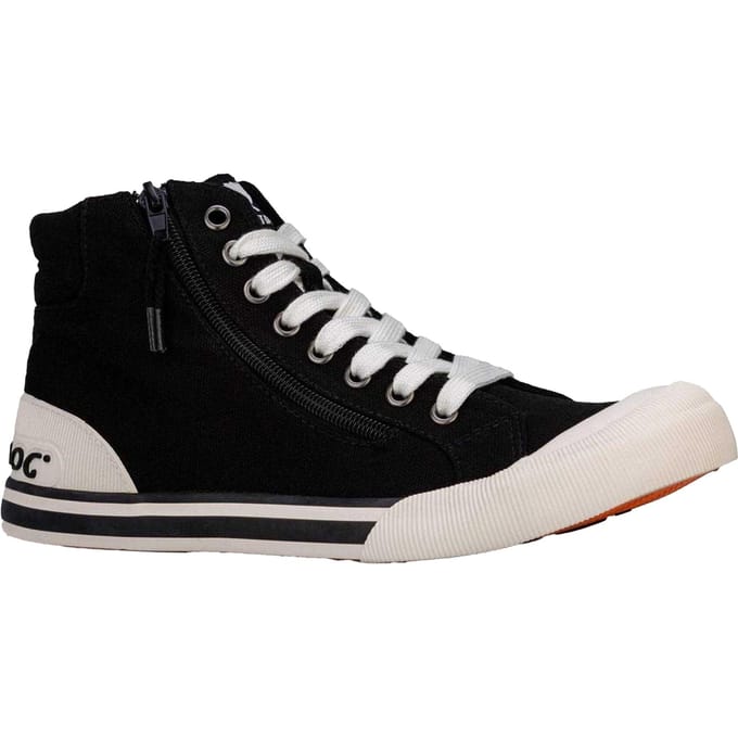 Rocket Dog Dames/Dames Jazzin Hi Canvas High Top Trainers (Zwart)