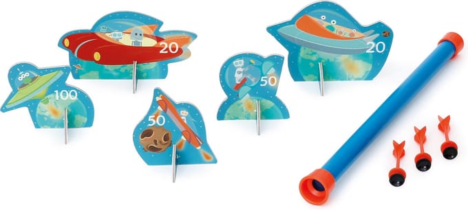 SCRATCH Blaaspijp - Ruimte - Met 5 Robotten En 3 Pijltjes - 5 Jaar