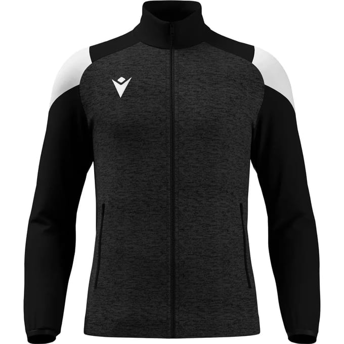 Macron Glory Vanir Top Full Zip Kinderen - Zwart / Wit | Maat: 7-8 Y
