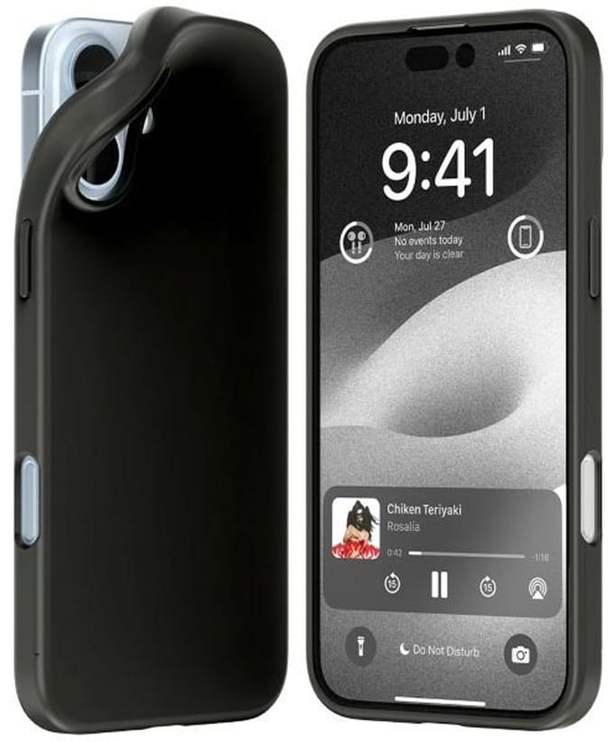 Mercury Soft Serie - iPhone 16 Plus Hoesje - Zwart - Premium Materiaal - Exacte Pasvorm
