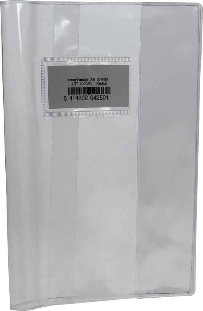 Bronyl schriftomslag ft 16,5 x 21 cm (schrift), kristal 10 stuks
