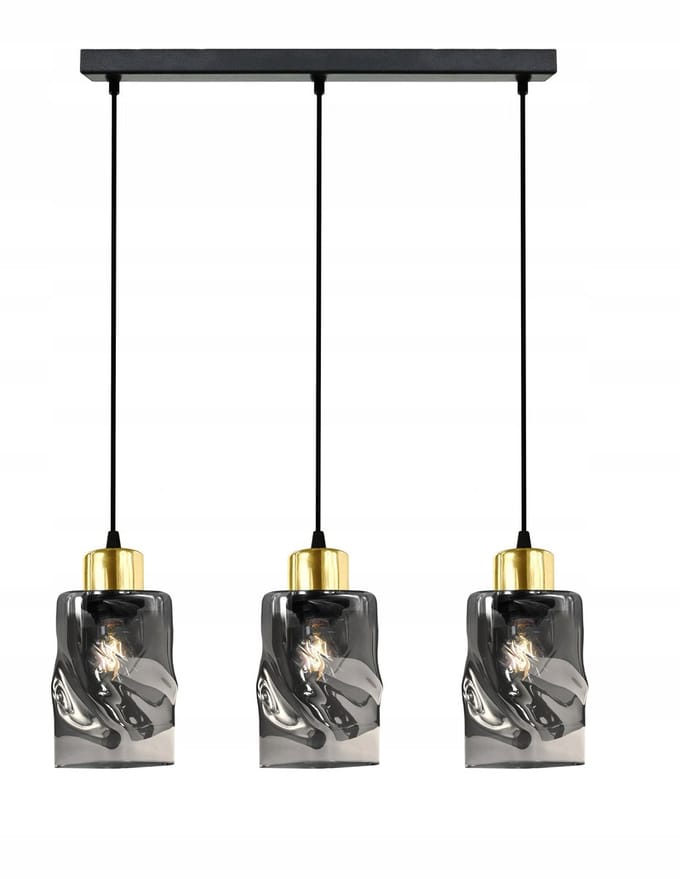 Hanglamp LORD 8-302L LED Zwart/Goud - 3xE27