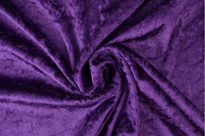 40 meter velours de panne - Paars - Crushed velvet - 150cm breed