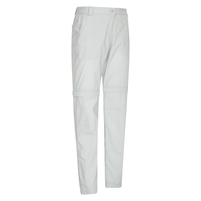 Mountain Warehouse Dames/Dames Quest Zip-Off wandelbroek (Lichtgrijs)