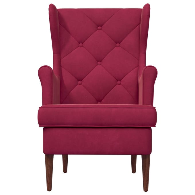 vidaXL Fauteuil Wijnrood Fluweel