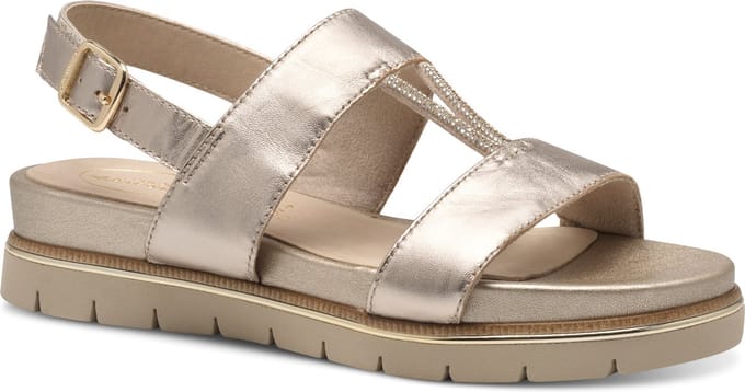 Tamaris COMFORT Essentials Dames Sandalen - LT GOLD - Maat 41