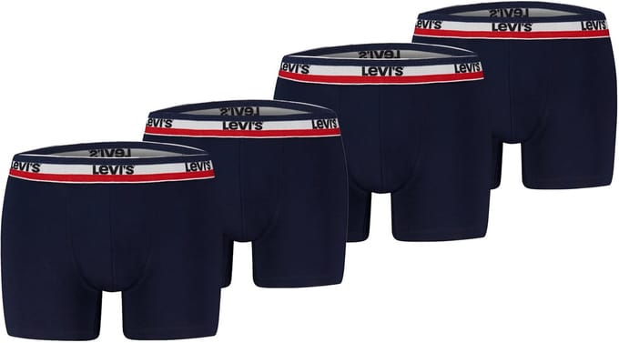 Pack of 4 men's Levis REPEAT LOGO SPW BOXER boxer shorts underwear pants