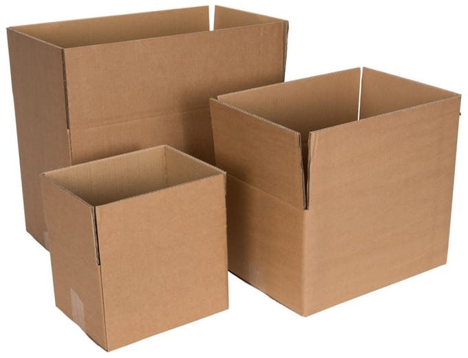 Kartonnen dozen enkelgolf 480 x 200 x 170 mm bruin | 30 stuks
