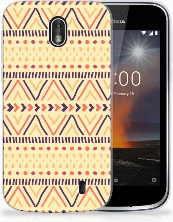 Nokia 1 TPU bumper Aztec Yellow
