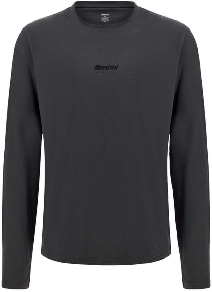 Santini T-shirt Met Lange Mouwen Grijs M