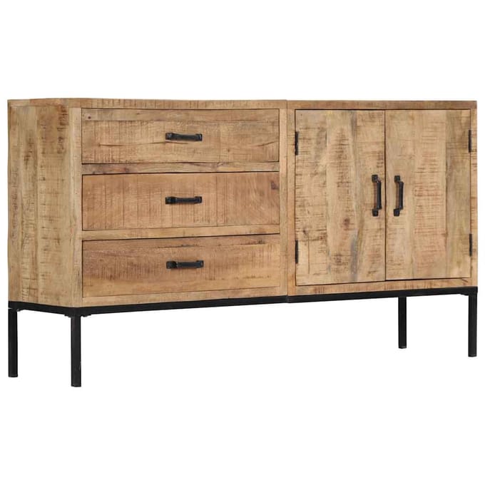 vidaXL - Dressoir - 140x35x75 - cm - massief - mangohout