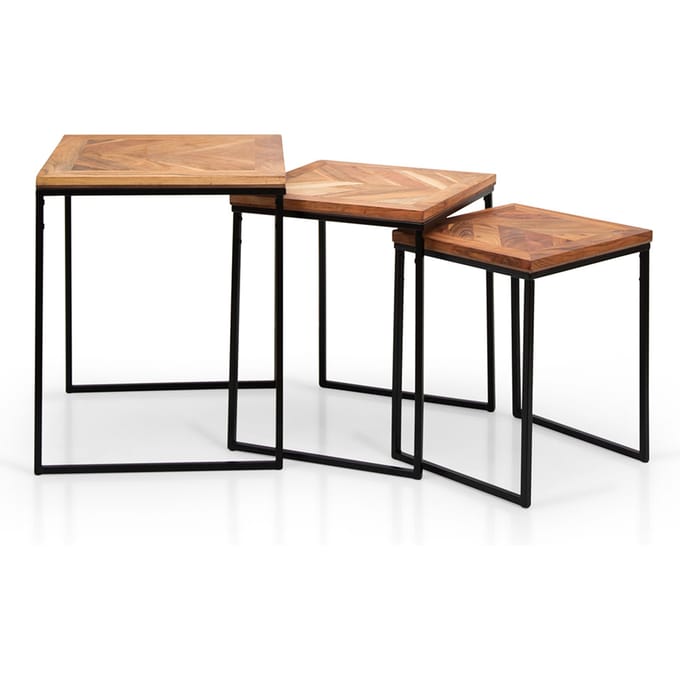 Milton & Oldbrook Bijzettafel Set Eindhoven Acaciahout