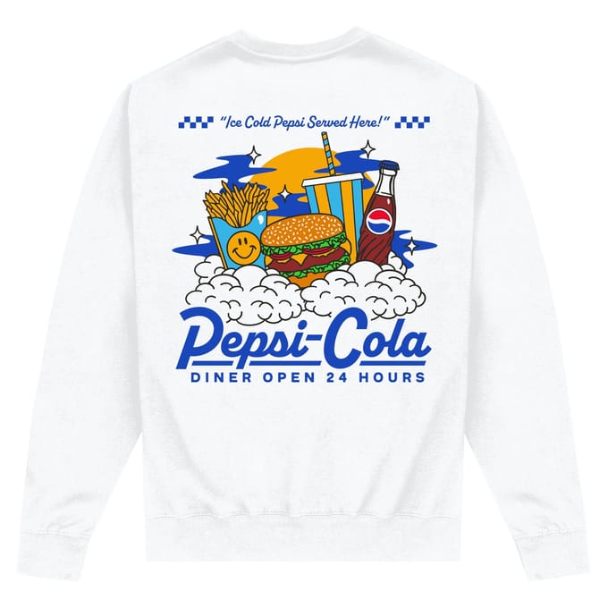 Pepsi Co. Ice Cold Pepsi Served Here! Sweatshirt - White - L