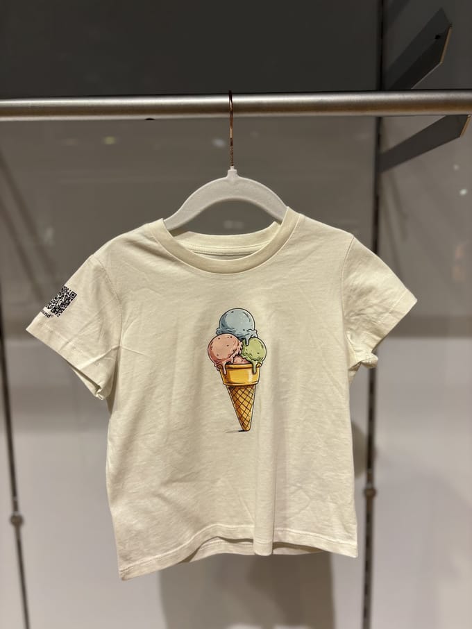 B-found-T-shirt-ijsje-ivory wit-4-6 jaar
