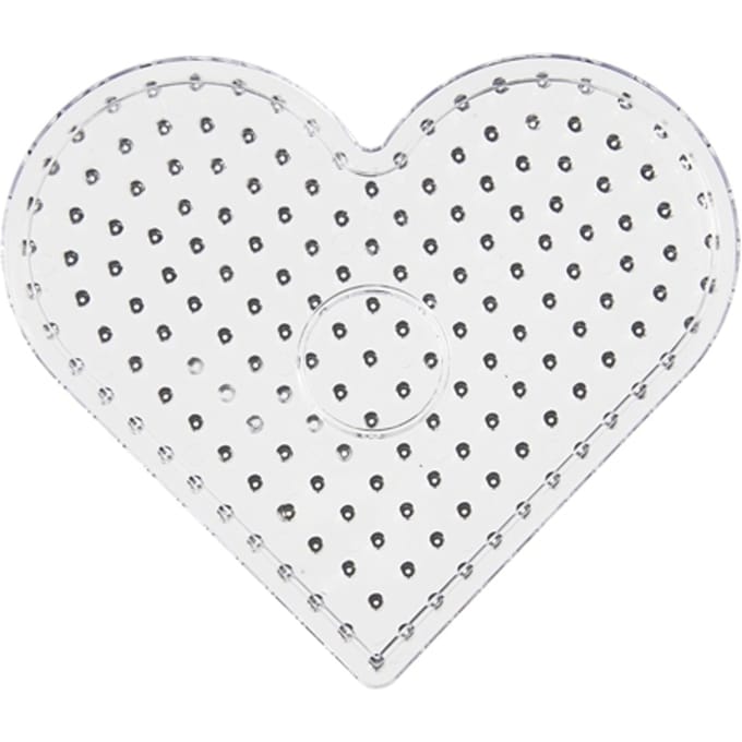 Creotime Jumbo Transparant Hart Kralenbord - 17 5x15cm
