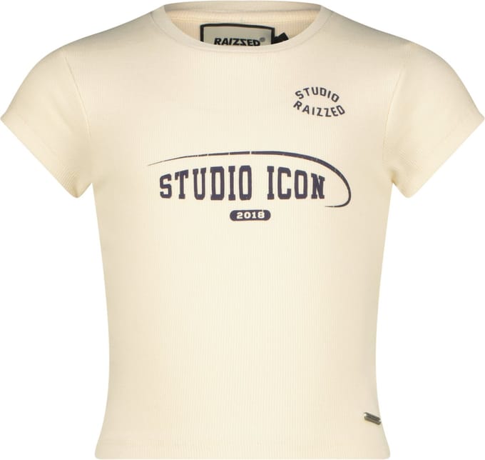 RAIZZED Hela Tops & T-shirts Meisjes - Shirt - Creme - Maat 128