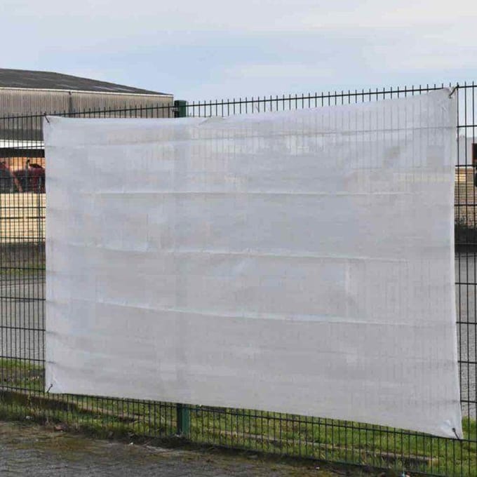 Bouwgaas wit 1,80m x 3,45m - Zichtscherm, Bescherming