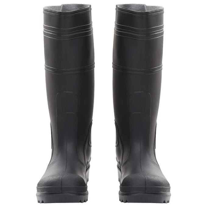 vidaXL Regenlaarzen maat 38 PVC zwart