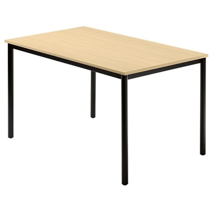 Vergadertafel DR12 »Barcelona« 120x80 cm rechthoek onderstel zwart