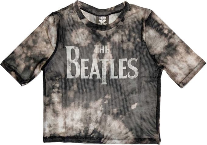 The Beatles - Drop T Logo Crop top - S - Zwart
