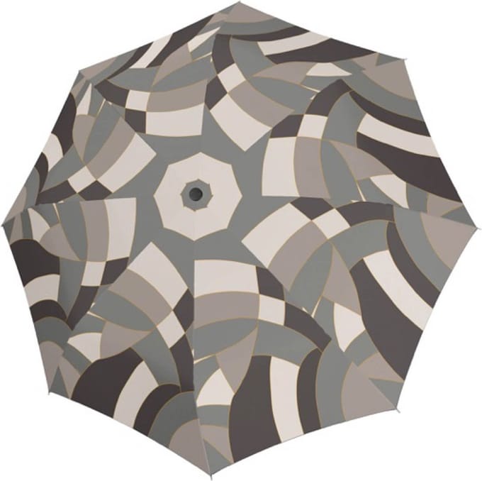 doppler Paraplu Carbonsteel Long AC Chic Grey Grijs Veelkleurig