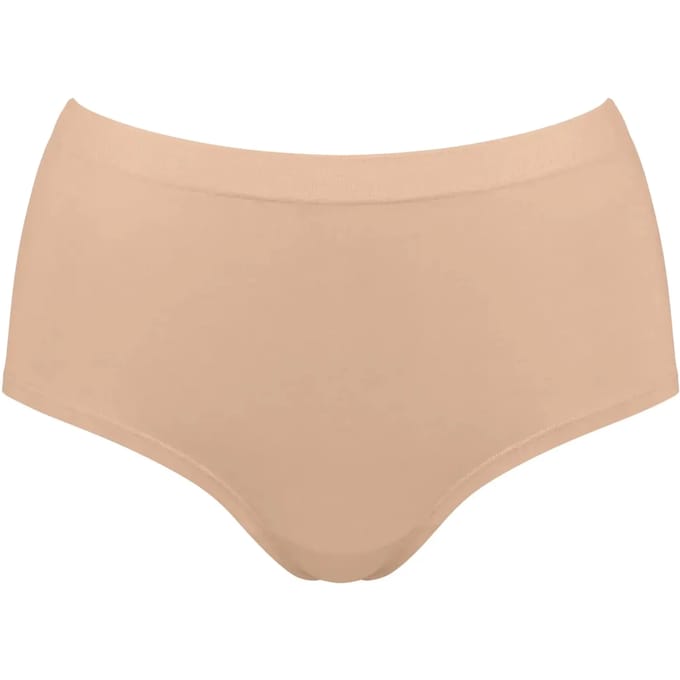 Sloggi Women GO Sense Highwaist (2-pack) - dames slip - beige