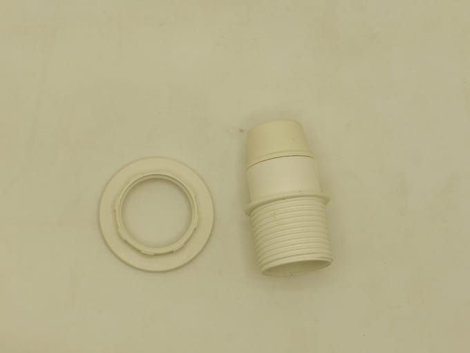 DH Fitting e14 met ring wit