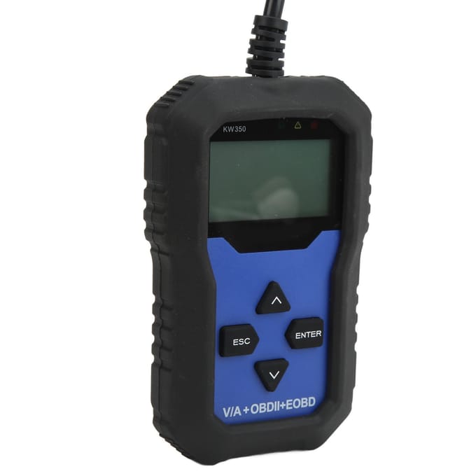 KW350 OBD2 Auto Diagnostisch Gereedschap Handheld met Achtergrondverlichting Vervanging voor Seat Leon Ateca Ibize Altea black