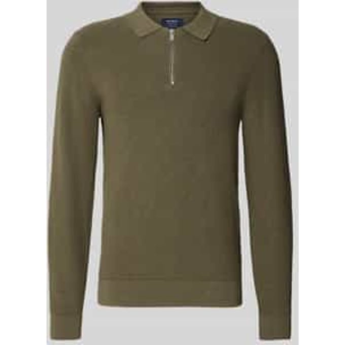 Gebreide pullover met reverskraag