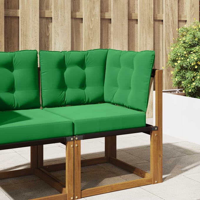 vidaXL - Buitenbankkussen - Polyester - Groen - 50,5 - x - 50,5 - cm