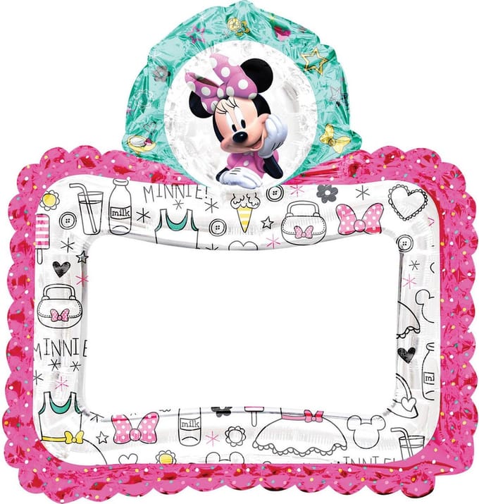 AMSCAN - Aluminium Minnie Mouse kader ballon - Decoratie > Photobooth en posters