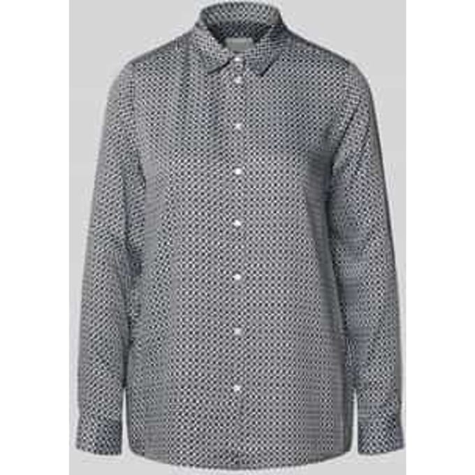 Regular fit blouse van viscose in all-over look