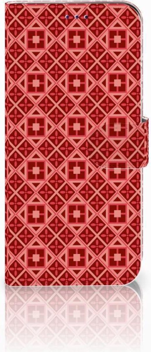 Samsung Galaxy A50 Telefoon Hoesje Batik Rood