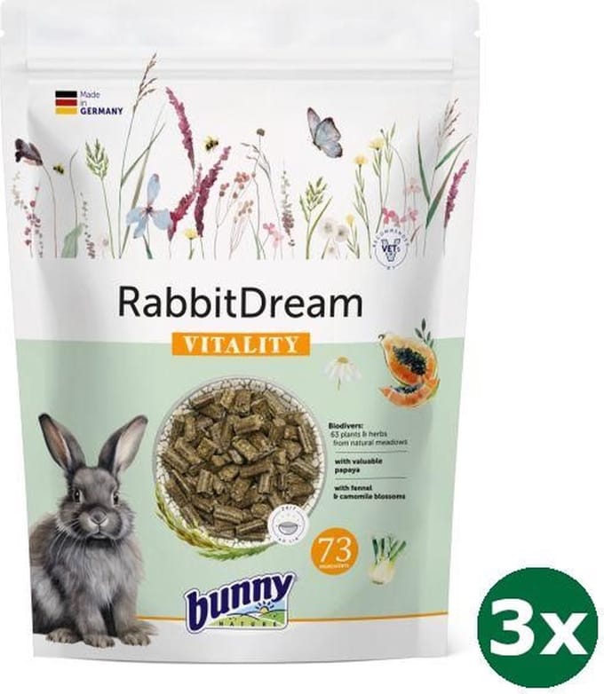 3x1,5 kg Bunny nature konijnendroom vitality